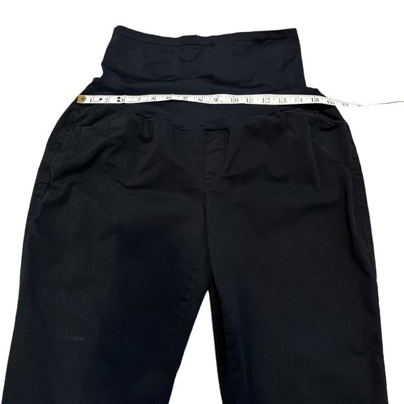 GAP Black MATERNITY Best Girlfriend Pants Trousers Size 10 Pull On - Picture 8 of 12